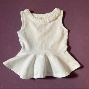 KATE SPADE NEW YORK Toddler Sleeveless Top in White/off white - Size 3T